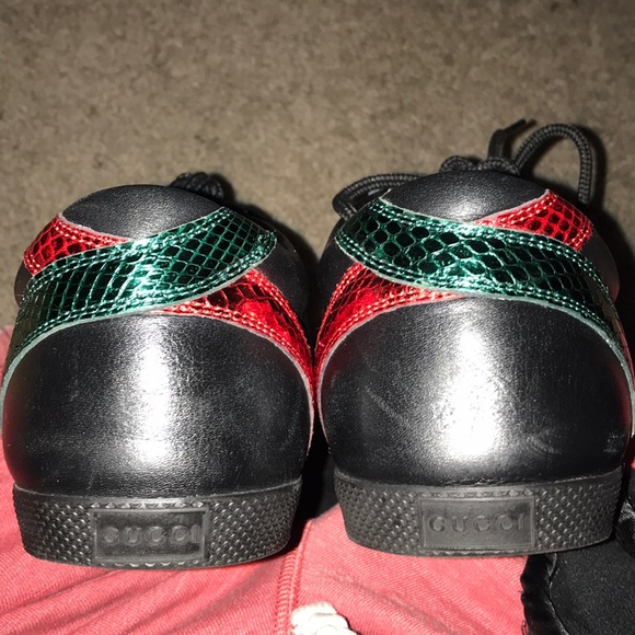 Gucci Men's Marmont Black GG Sneakers Size (7 1/2) - Picture 3 of 6